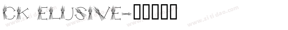 CK Elusive字体转换